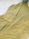 ✨ Pure Kota Doria Floral Embroidered Kurti Set