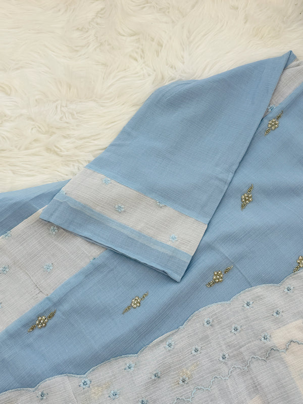 Crush silk handwork Kurti set✨