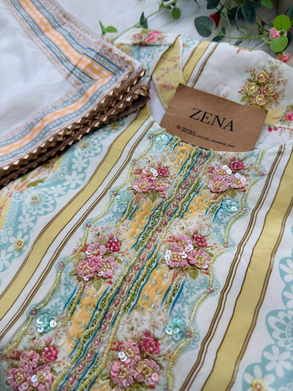 ✨ Pure Crepe Pakistani Hand Detailed Suit ✨