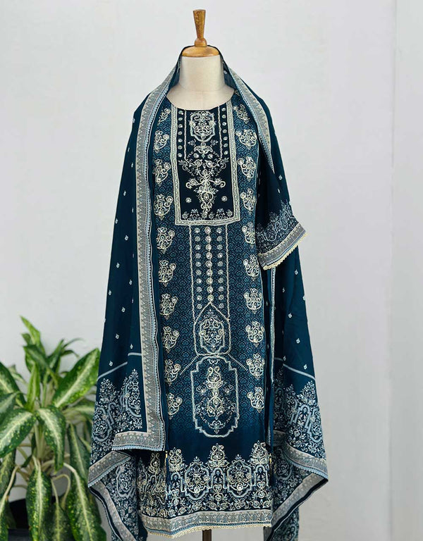 READY TO WEAR PURE CREPE HAND WORK KURTI SET – Grace in Every Stitch ✨