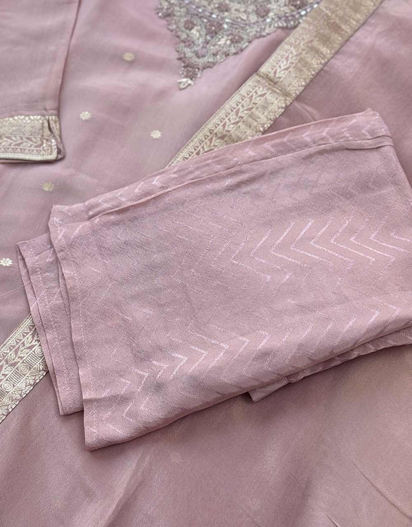 Ready to Wear Tissue Silk Hand Work Kurti Set – Timeless Elegance ✨