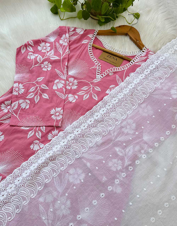 Ready-to-Wear Pure Cotton Party Wear Kurti Set – Elegant Comfort for Special Occasions ✨