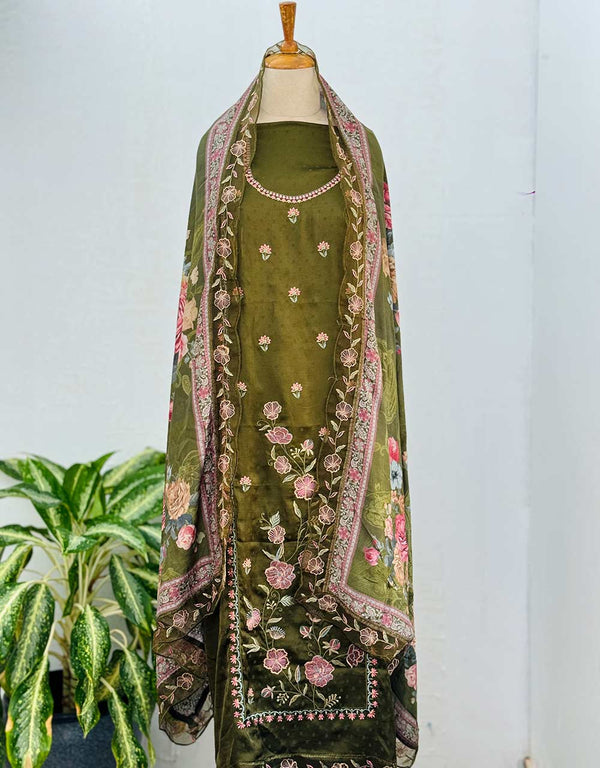 Unstitched Muslin Kurti Set – Soft, Breathable & Customizable ✨