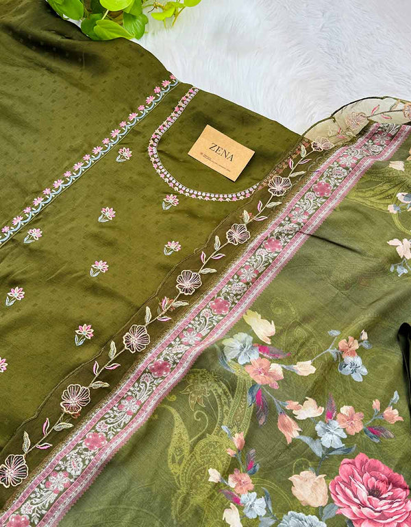 Unstitched Muslin Kurti Set – Soft, Breathable & Customizable ✨