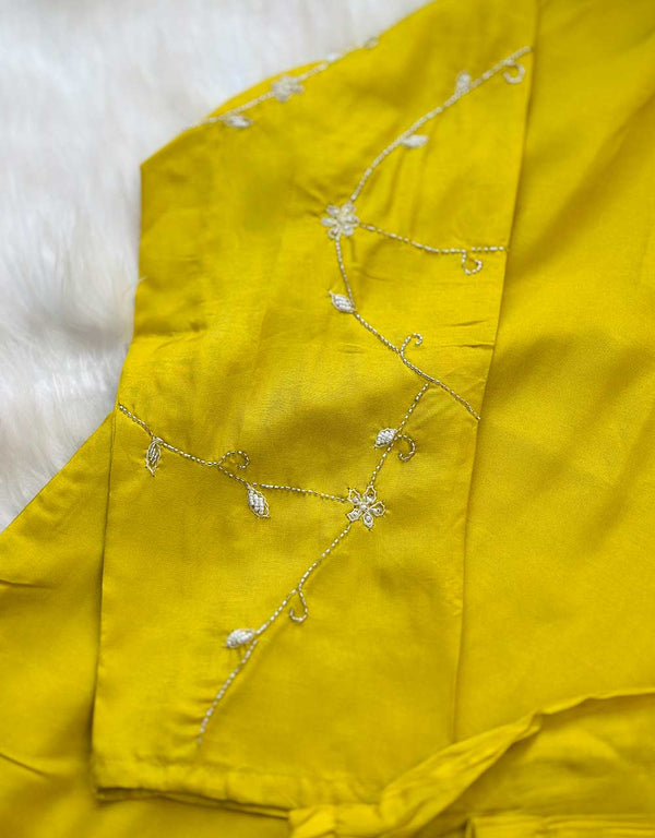 Ready-to-Wear Russian Dola Silk Hand Work Kurti Set – Timeless Elegance & Luxury ✨