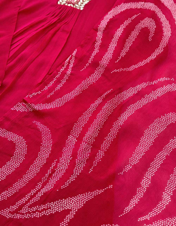 Ready to Wear Pure Chinnon Hand Work Anarkali Kurti Set – Royal Grace & Elegance ✨