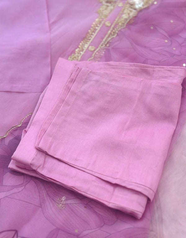 Ready to Wear Organza Hand Work Kurti Set – Sheer Elegance & Timeless Beauty ✨