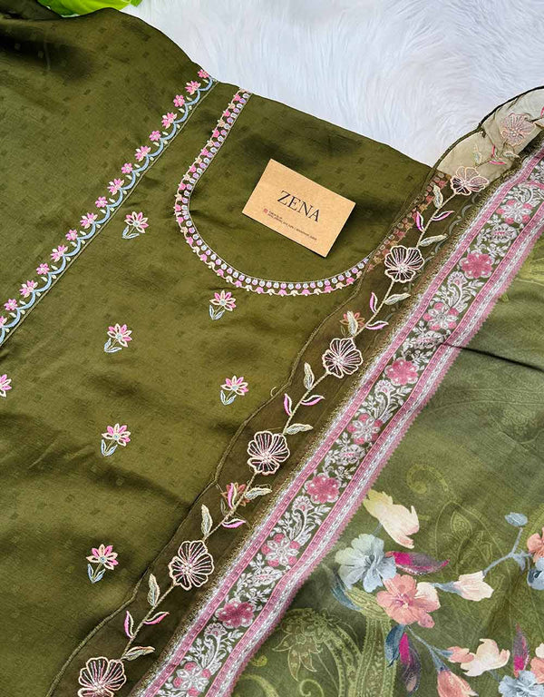 Unstitched Muslin Kurti Set – Soft, Breathable & Customizable ✨