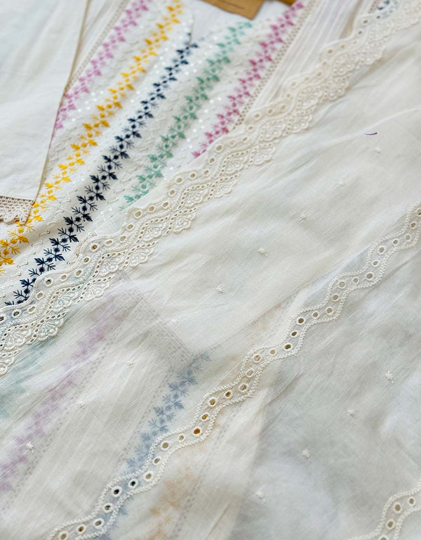 Ready-to-Wear Pure Cotton Party Wear Kurti Set – Elegant & Effortless ✨