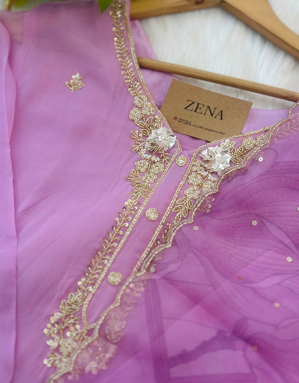 Ready to Wear Organza Hand Work Kurti Set – Sheer Elegance & Timeless Beauty ✨