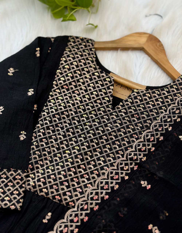 Ready to Wear Eid Arrival Shimmer Silk Kurti Set – Radiate Festive Elegance ✨