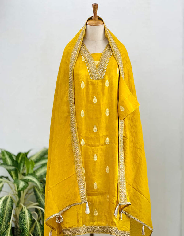 Tissue Silk Ready to Wear Hand Work Kurti Set – Effortless Elegance & Luxury ✨