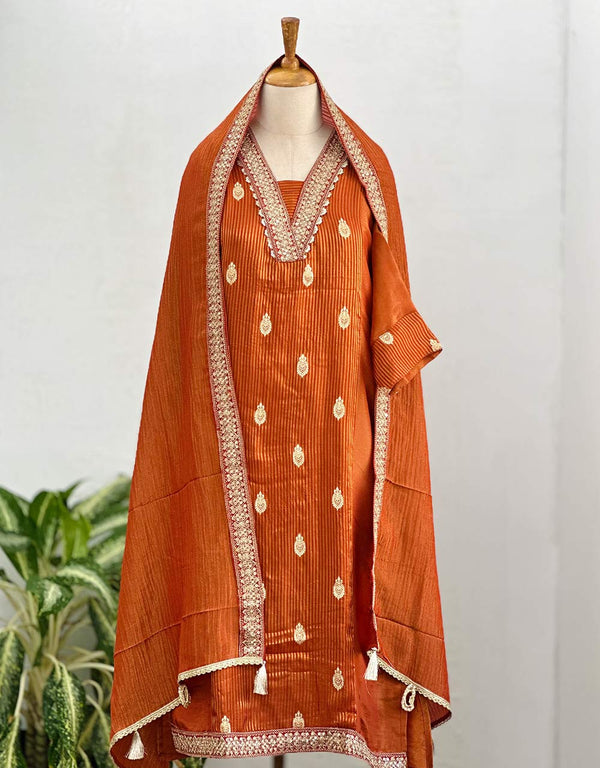 Tissue Silk Ready to Wear Hand Work Kurti Set – Effortless Elegance & Luxury ✨