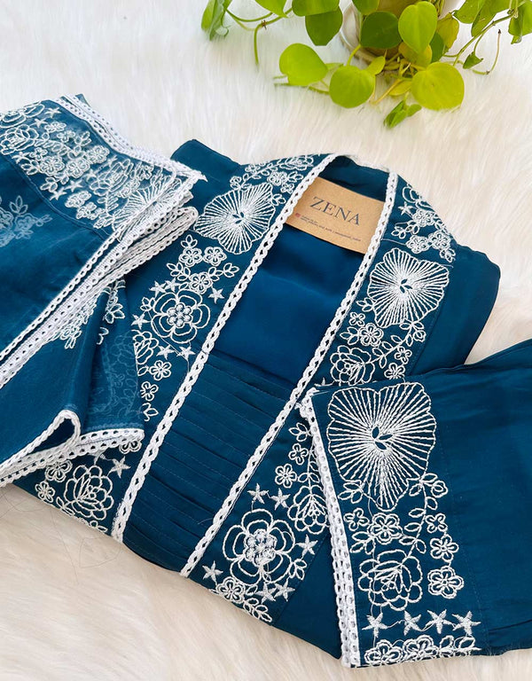 Effortless Elegance – READY TO WEAR MUL COTTON KURTI SET 🌿