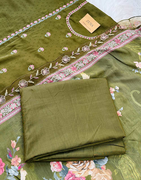 Unstitched Muslin Kurti Set – Soft, Breathable & Customizable ✨