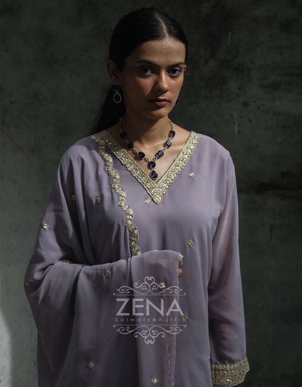 Ready-to-Wear Organza Kurti Set with Dupatta ๐