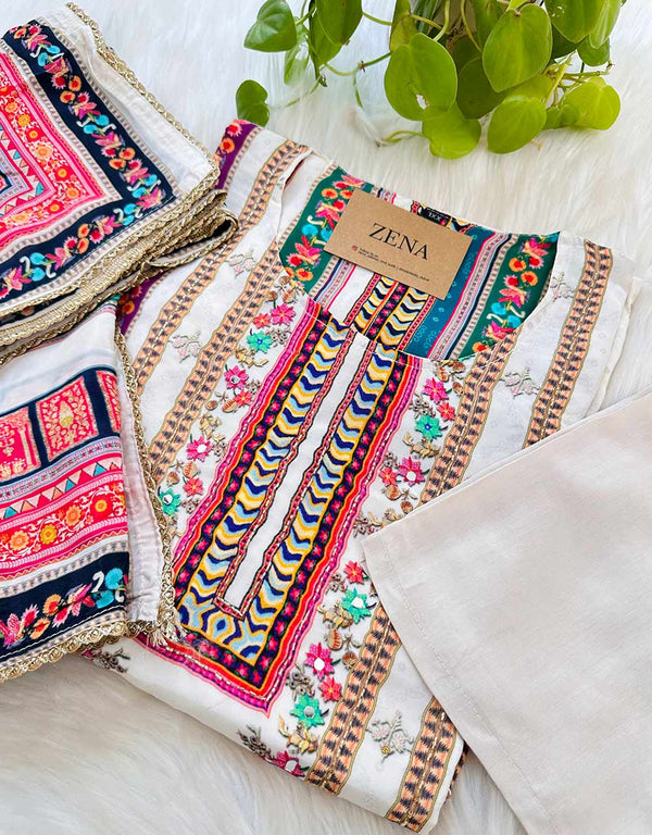 Timeless Elegance – READY TO WEAR PURE CREPE PAKISTANI KURTI SET ✨