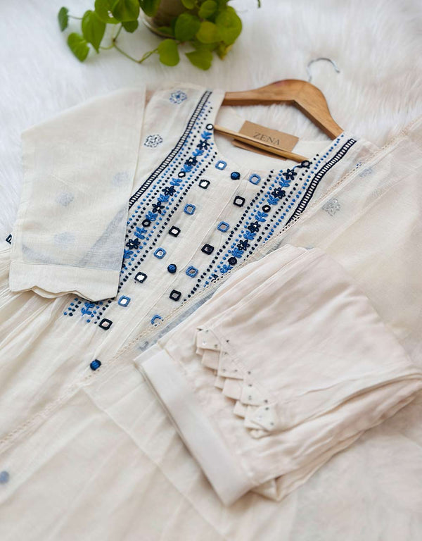 Effortless Elegance – READY TO WEAR MUL COTTON KURTI SET ✨