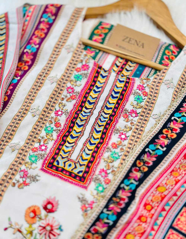 Timeless Elegance – READY TO WEAR PURE CREPE PAKISTANI KURTI SET ✨