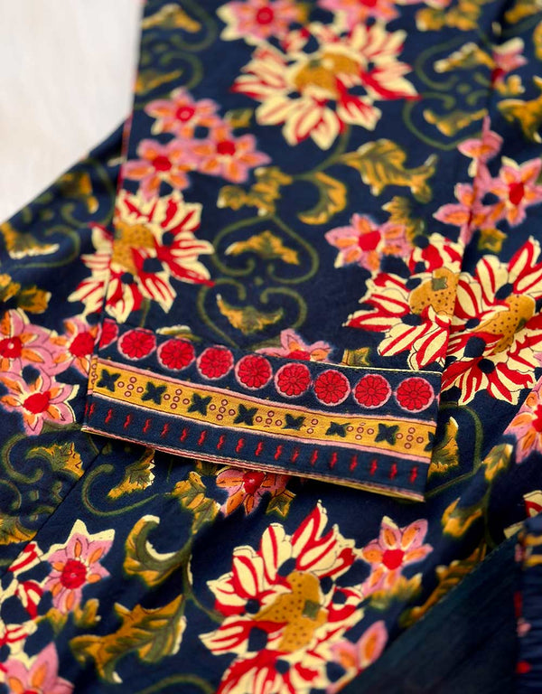 Graceful & Timeless – READY TO WEAR COTTON ANARKALI KURTI SET ✨Z914