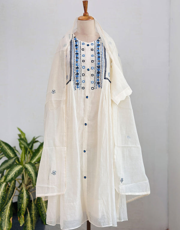 Effortless Elegance – READY TO WEAR MUL COTTON KURTI SET ✨