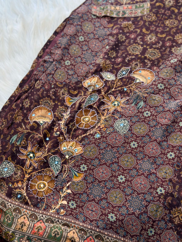 Organza Hand Work Kurti Set – Elegant Ready-to-Wear Ethnic Outfit