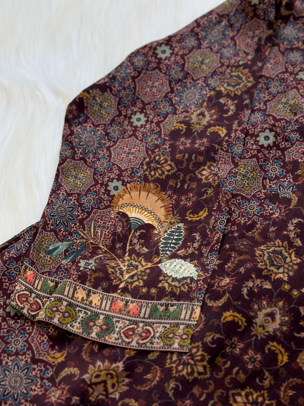 Organza Hand Work Kurti Set – Elegant Ready-to-Wear Ethnic Outfit