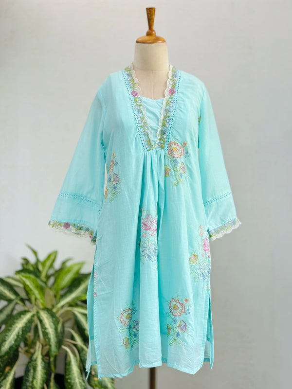 Pure Mul Cotton Co-ord Set – Elegant & Comfortable Ready-to-Wear Ethnic Fusion