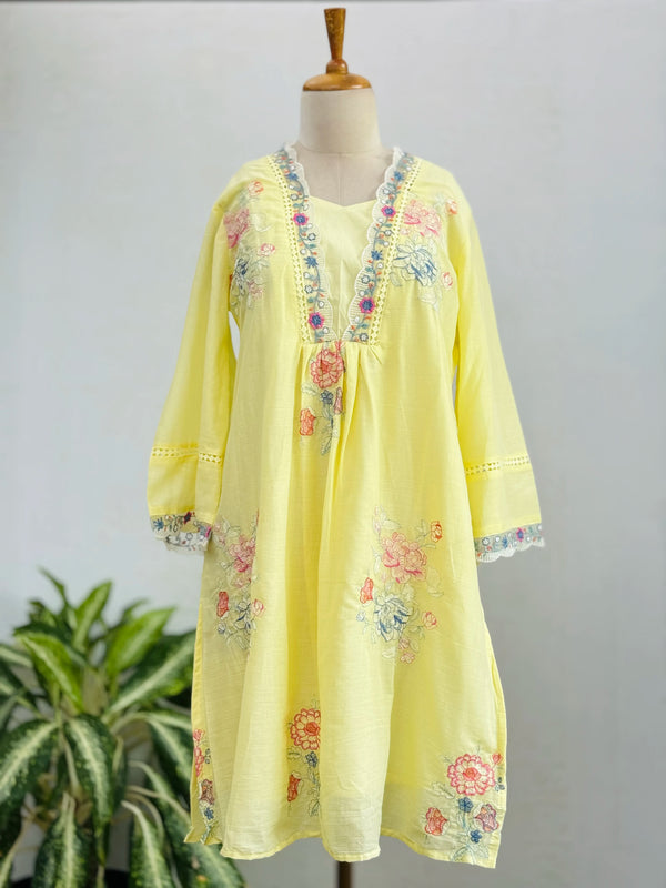 Pure Mul Cotton Co-ord Set – Elegant & Comfortable Ready-to-Wear Ethnic Fusion