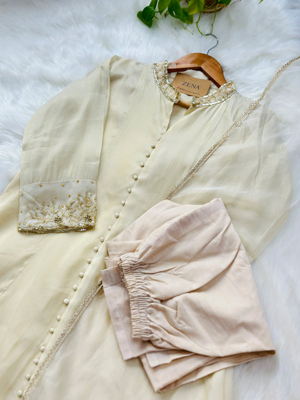 Tissue Silk Hand Work Kurti Set – Lightweight Elegance for Every Occasion