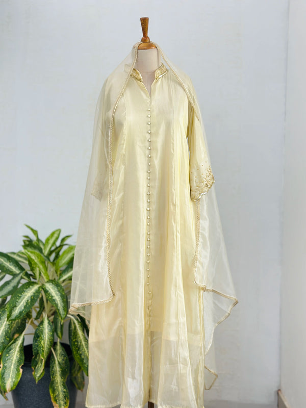 Tissue Silk Hand Work Kurti Set – Lightweight Elegance for Every Occasion