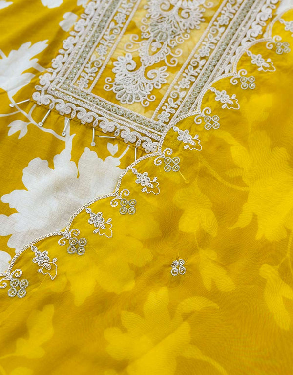 Semistitched Muslin Kurti Set π