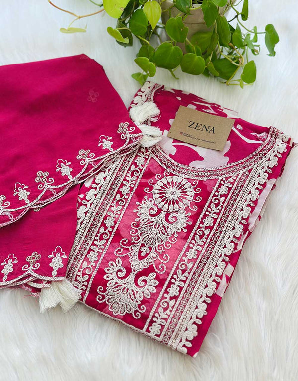Semistitched Muslin Kurti Set π