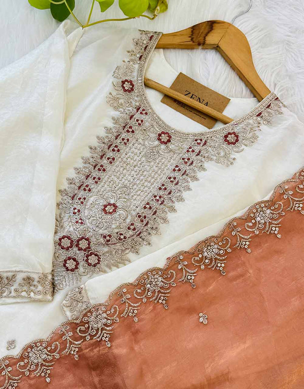 Ready-to-Wear Party Wear Kurti Set – Luxurious Fendy Silk ✨