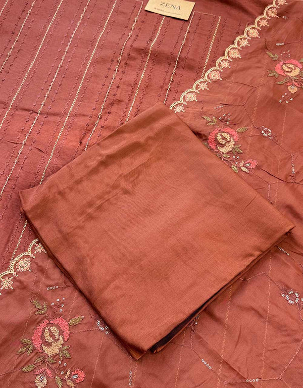 Unstitched Muslin Kurti Set – Soft, Breathable & Customizable Elegance ✨