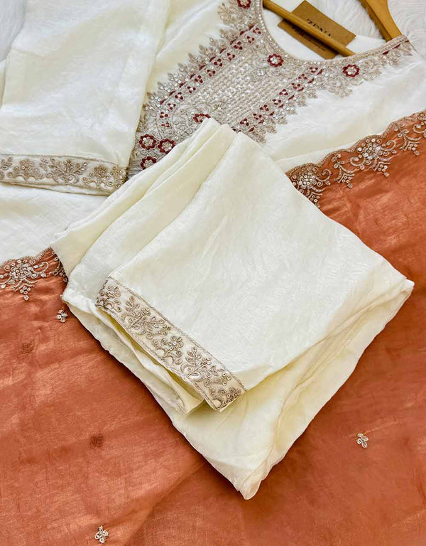 Ready-to-Wear Party Wear Kurti Set – Luxurious Fendy Silk ✨