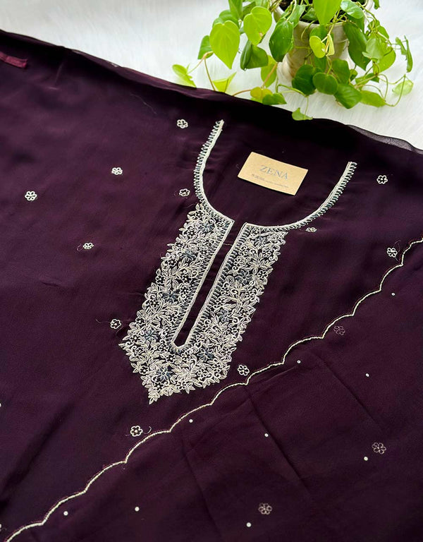 Pure Chiffon Party Wear Suit – Effortless Elegance & Grace ✨