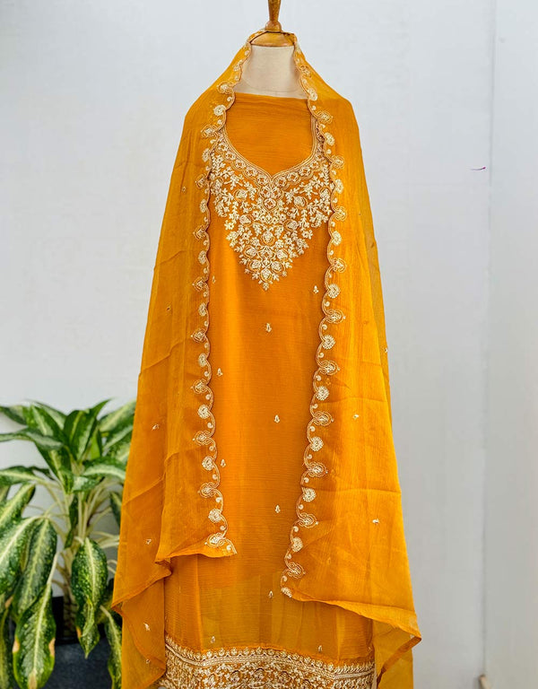 Unstitched Shimmer Silk Kurti Set – Elegance with a Luxe Touch ✨