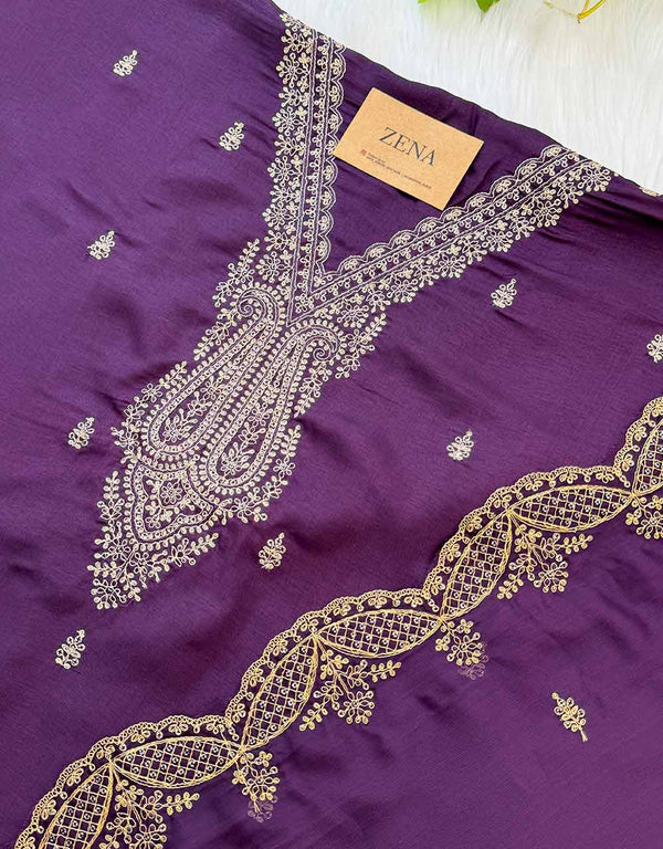 Unstitched Shimmer Silk Kurti Set – Elegance with a Luxe Touch ✨