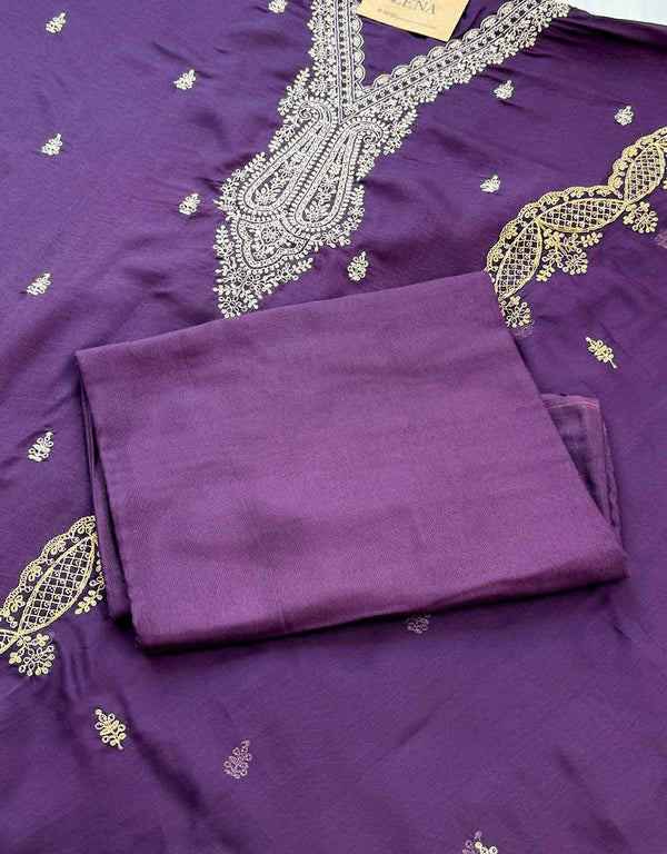 Unstitched Shimmer Silk Kurti Set – Elegance with a Luxe Touch ✨