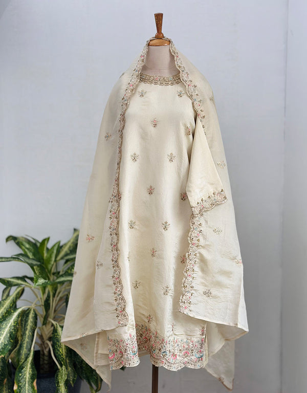 Tissue Silk Handwork Party Wear Suit – A Touch of Luxury & Elegance ✨