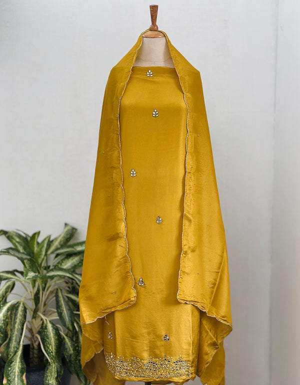 Tissue Silk Handwork Party Wear Suit – Luxe Elegance with Intricate Craftsmanship ✨