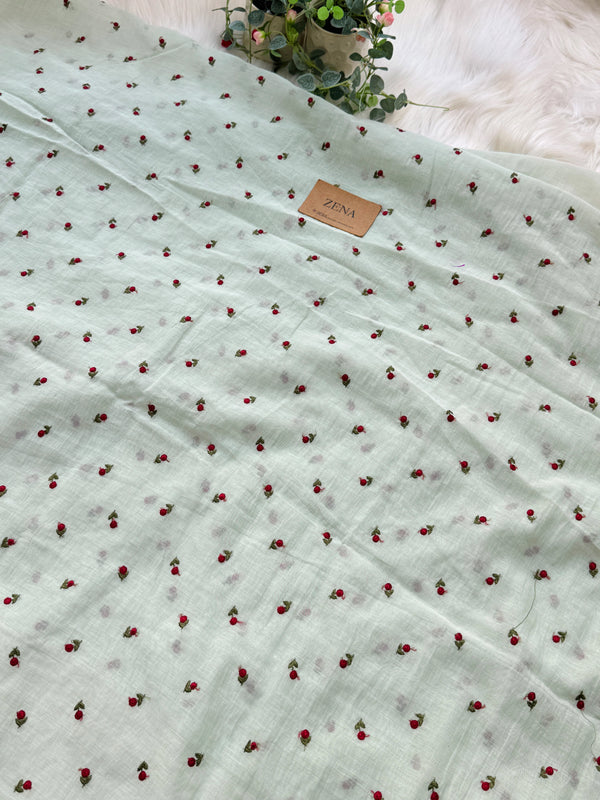 Mul Chanderi Embroidered Unstitched Suit – Redefining Ethnic Elegance