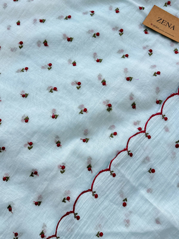 Mul Chanderi Embroidered Unstitched Suit – Redefining Ethnic Elegance