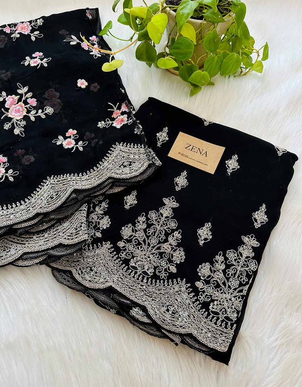 Unstitched Pure Organza Party Wear Suit ✨