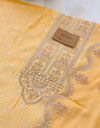 Russian Silk Unstitched Party Wear Suit with Organza Dupatta β¨