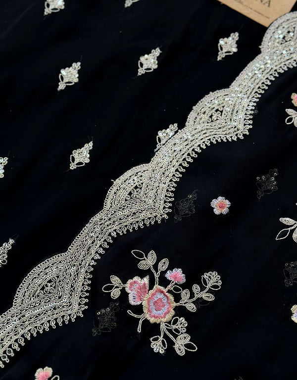 Unstitched Pure Organza Party Wear Suit ✨