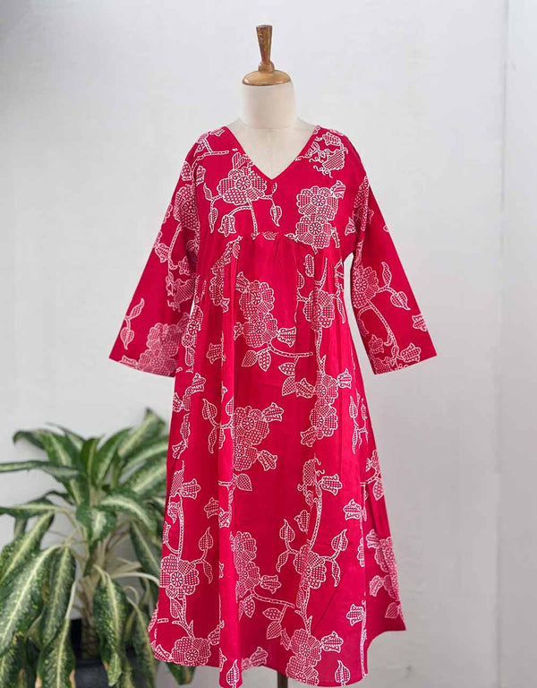 Ready-to-Wear Cotton Anarkali Co-ord Set – Timeless Elegance with Ultimate Comfort ✨