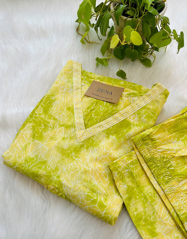 Ready-to-Wear Cotton Anarkali Co-ord Set – Effortless Elegance & Comfort🌟