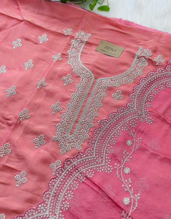 Unstitched Chinnon Party Wear Kurti Set – Luxe & Custom Elegance ✨